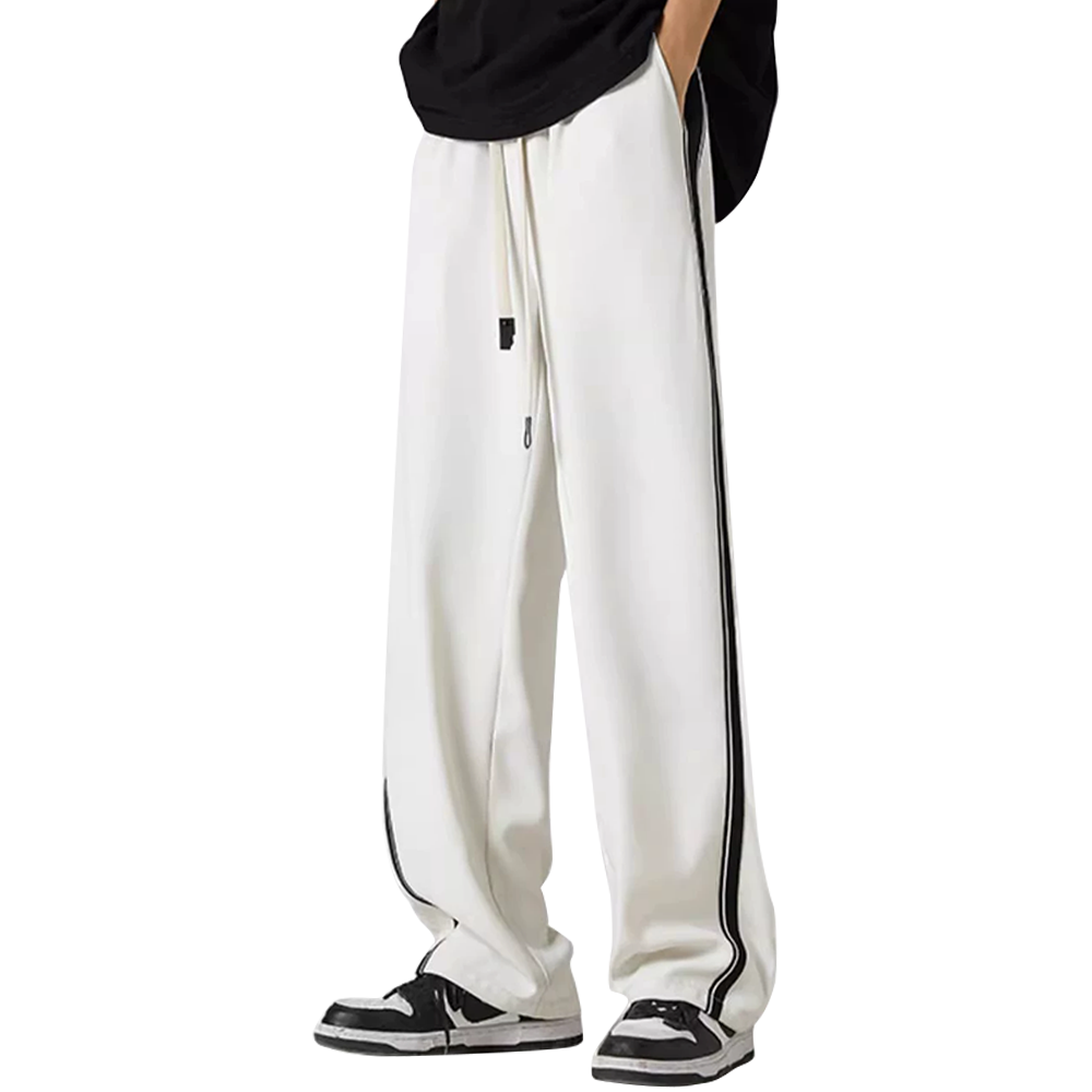 Casual Straight Side Stripes With Drapey Feel Sweatpants