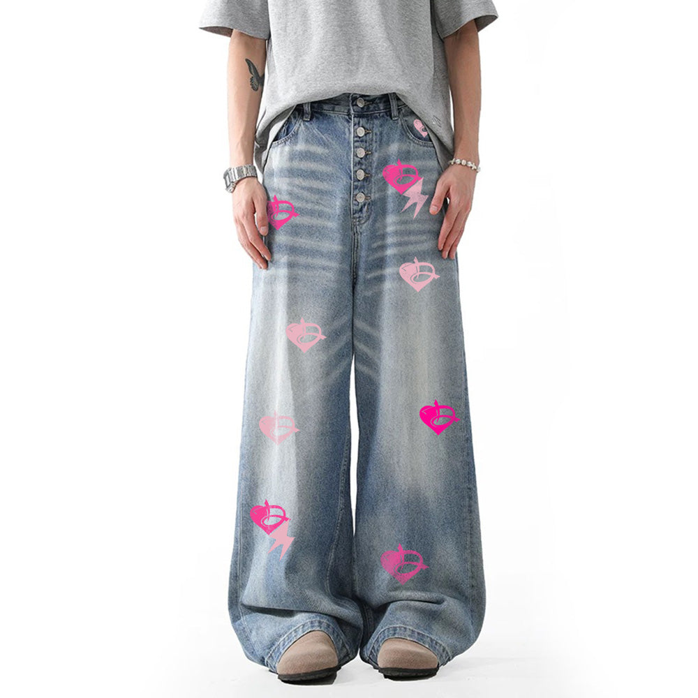 DF Blue Multi-element Design Jeans