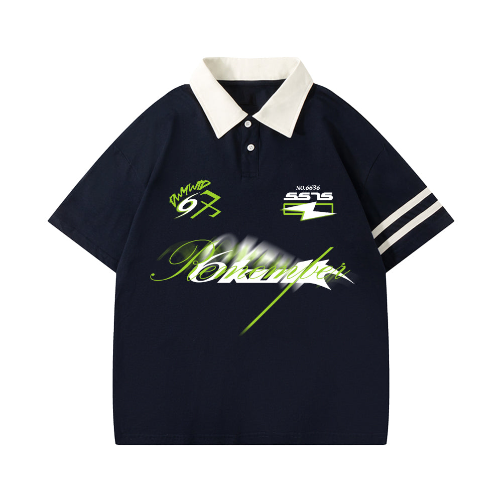 6Kull Classic Pattern Sport Polo Shirt