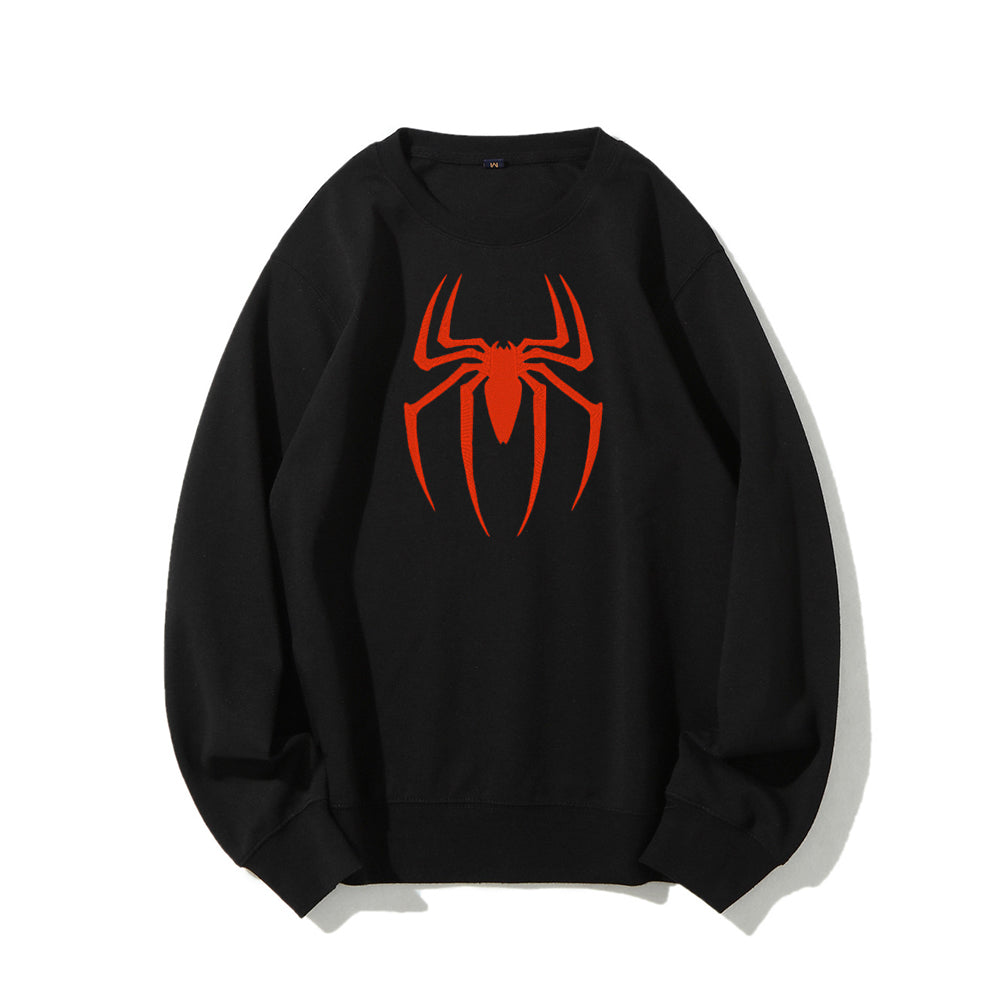 Embroidered Sweatshirt with Spiderman Design