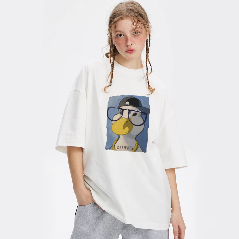 Oil Painting Glasses Duck T-Shirt