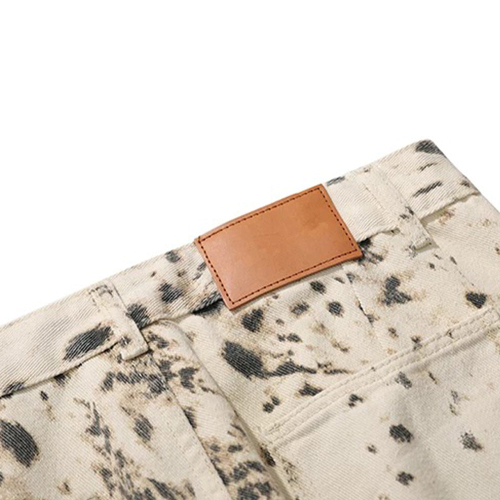 DF Khaki Ink Splash Jeans