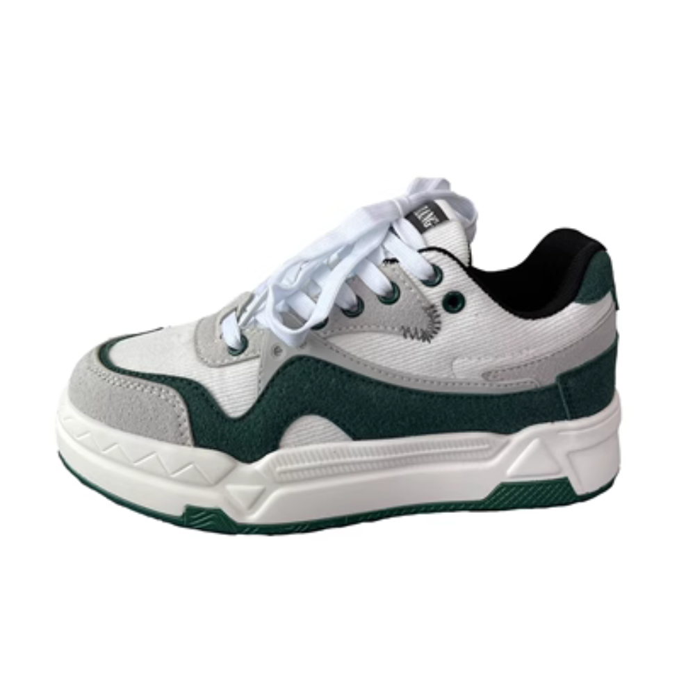 Retro Stitching Platform Loafers