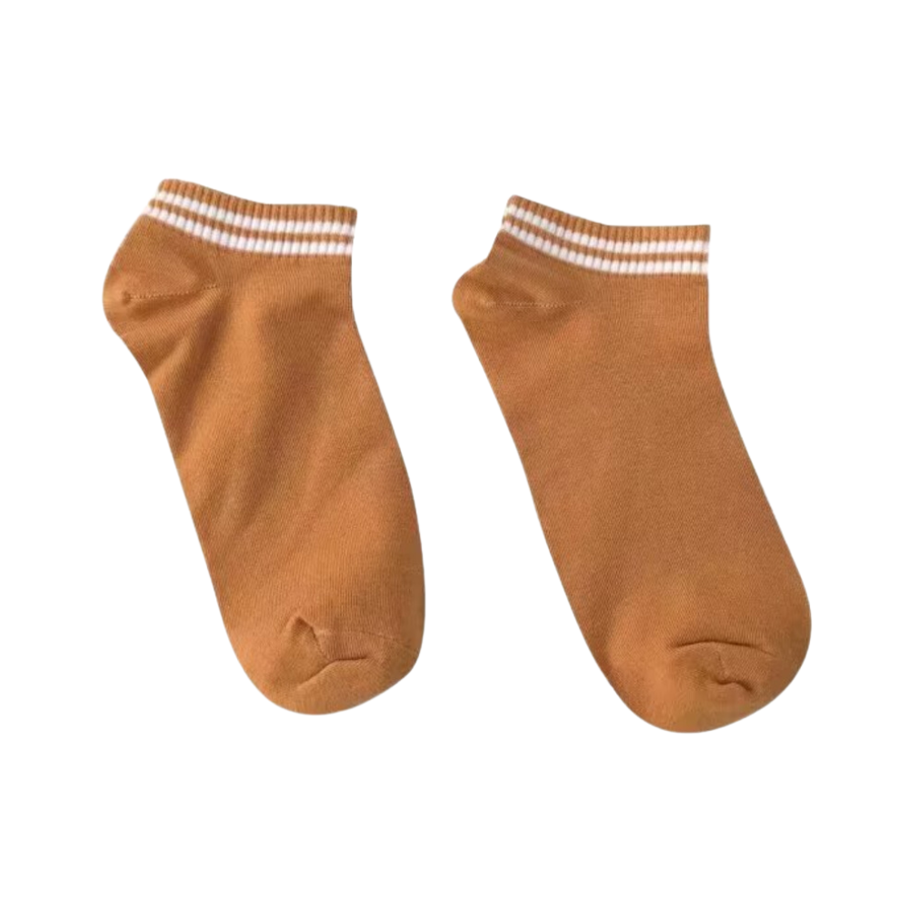 Simple Knitted Striped Socks