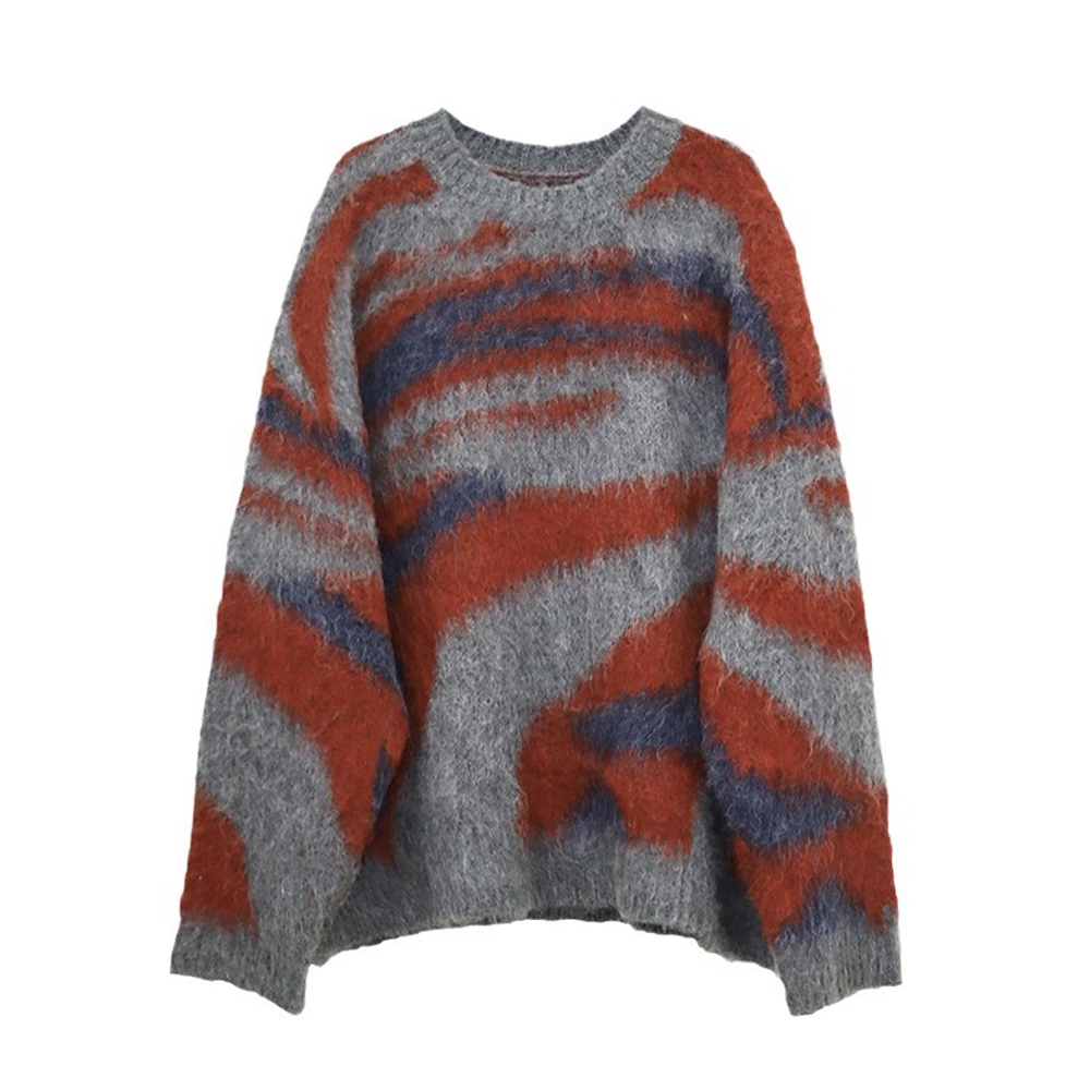 Retro Soft And Waxy Mohair Sweater