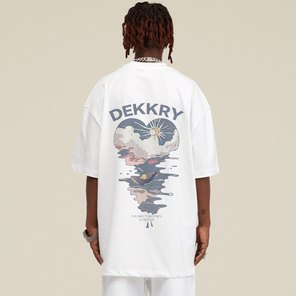 Love Pattern Cotton T-Shirt