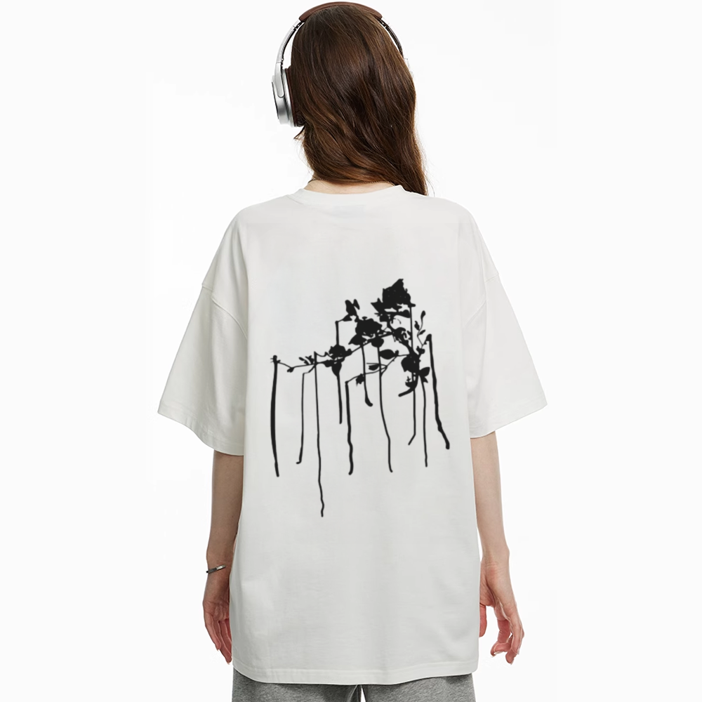 Minimal Ink Graphic Cotton T-shirt