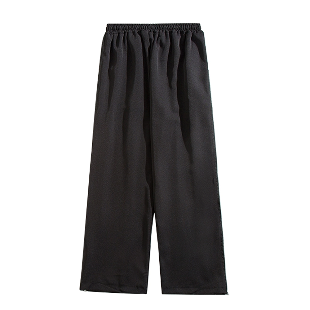 High street Straight Zipper Sweatpants