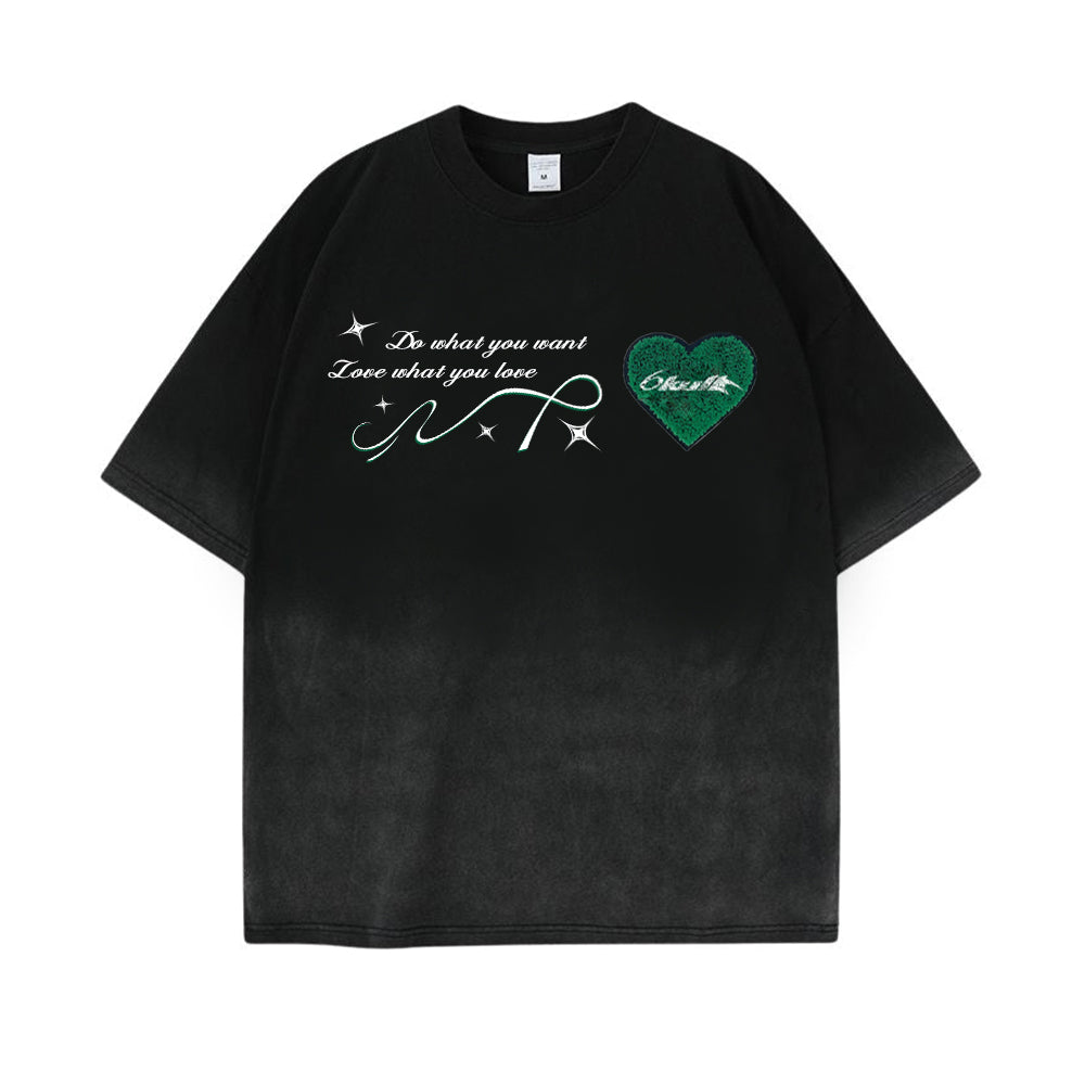 6Kull Star Plan Heart Washed T-Shirt