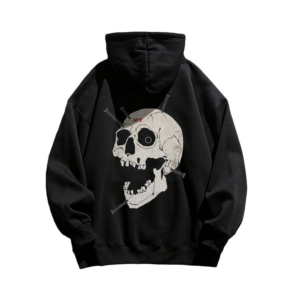 High Street Bold Skull Graphic Hoodie