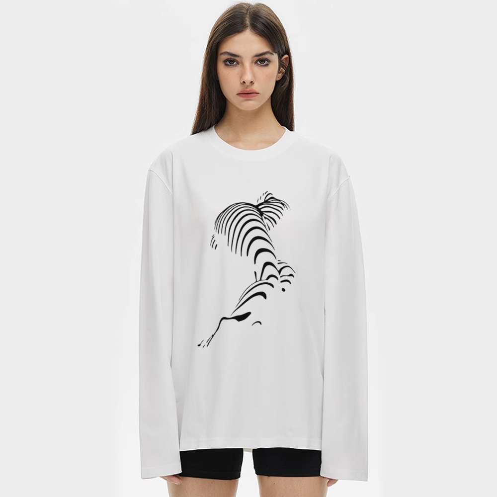 Abstract Graphic Long Sleeve Shirt