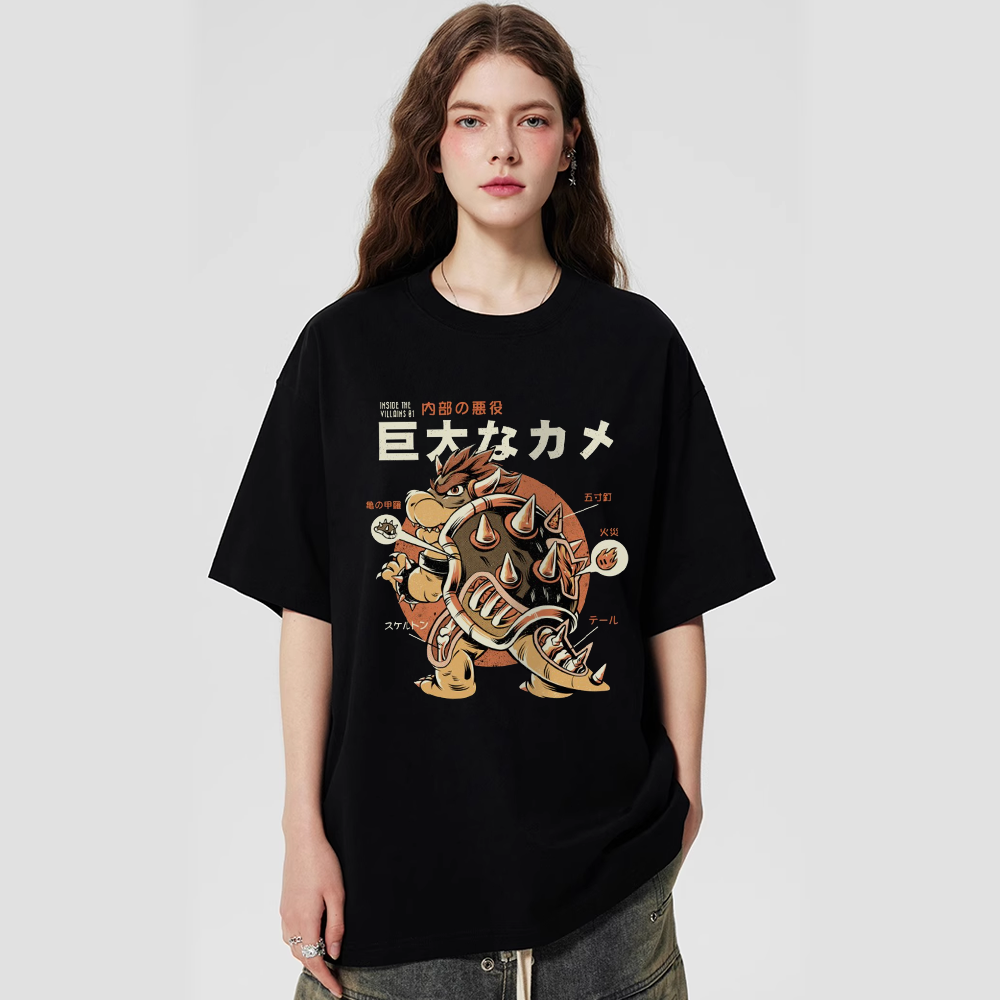 巨大な力クッパズとPrint T-shirt