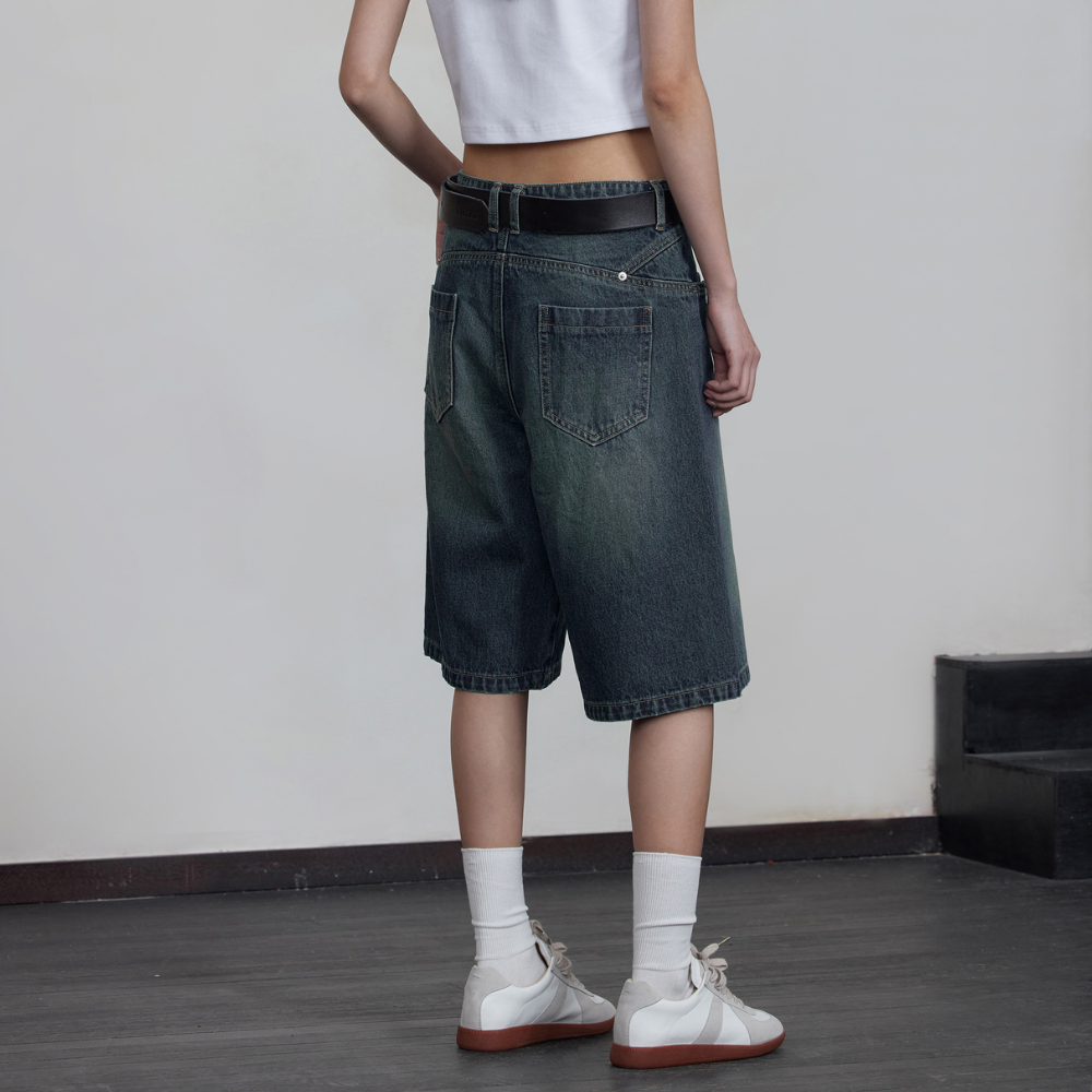 Women's Retro Distressed Jorts