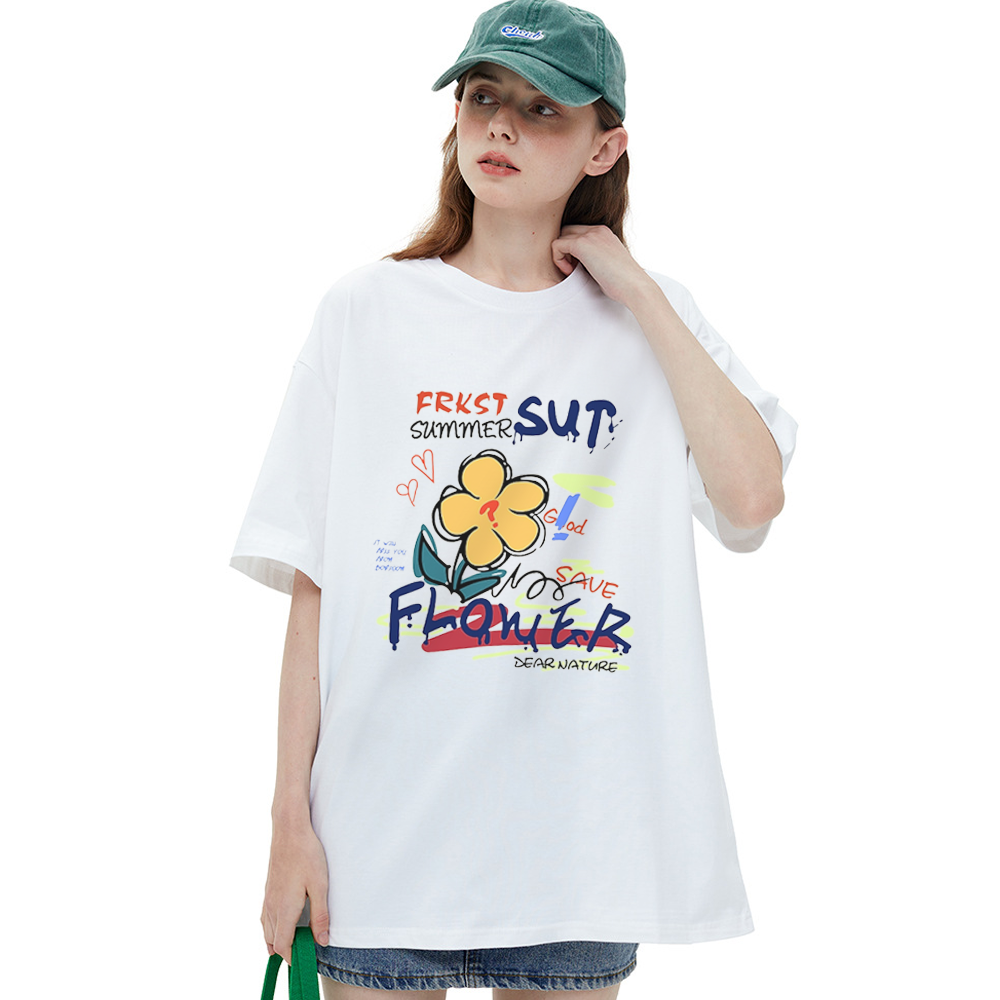 Chic Doodle Flowers T-Shirt