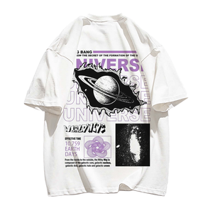 【Subscription】Casual Planet Print T-shirt