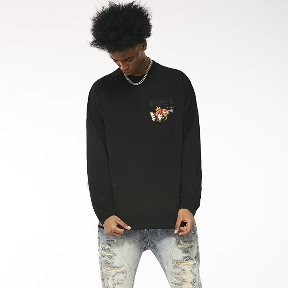 Cute Cartoon Fish Long Sleeve Shirt