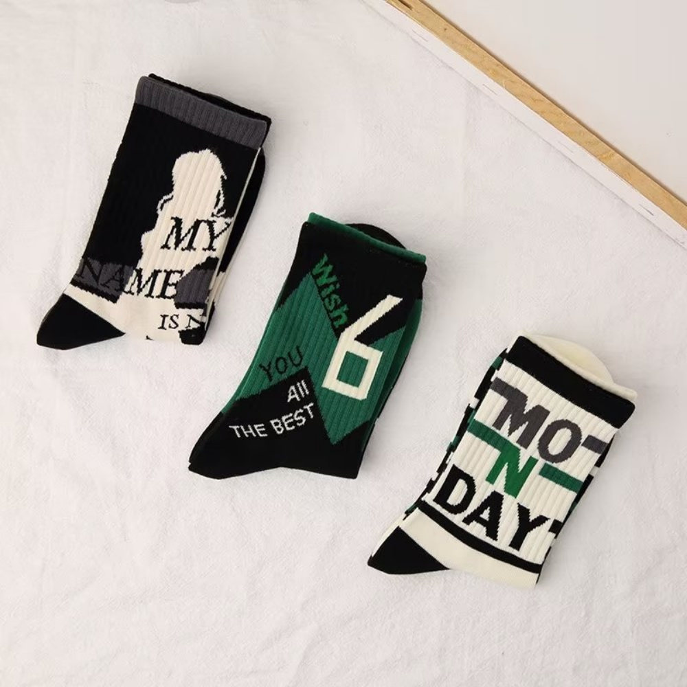 High Street Contrast Socks