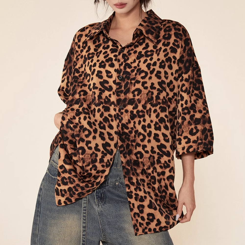 Urban Fashion Leopard Print Shirt