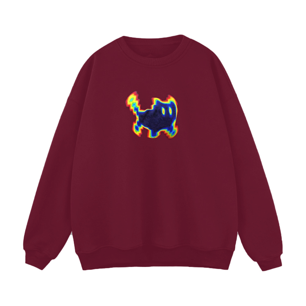 Multicolored Gradient Kitten Sweatshirt