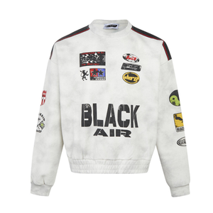 【MADE EXTREME】American Heavy Wash Racing Sweatshirt