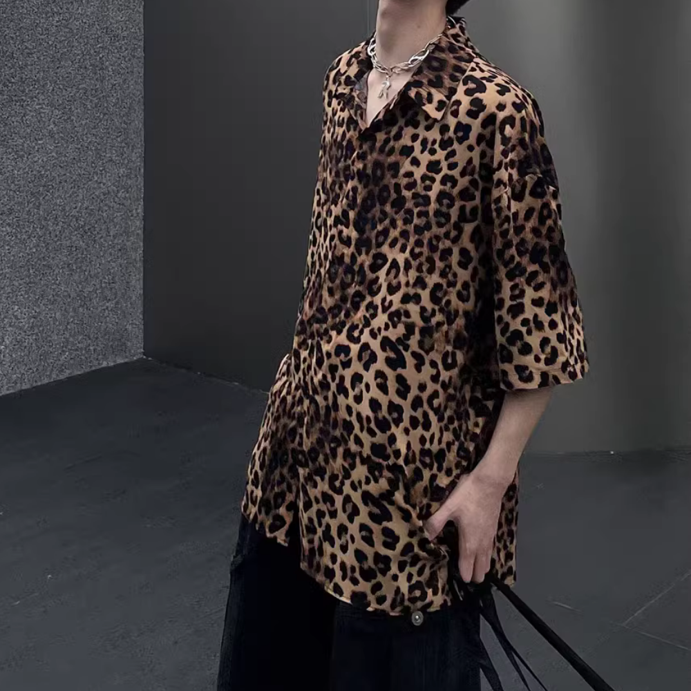 Urban Fashion Leopard Print Shirt