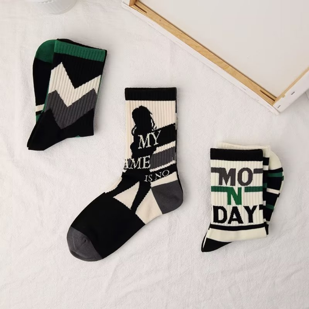 High Street Contrast Socks