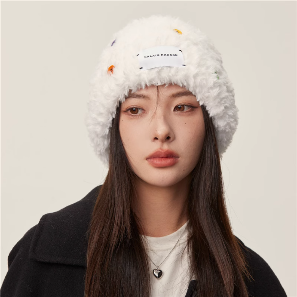 Colorful Button Hat
