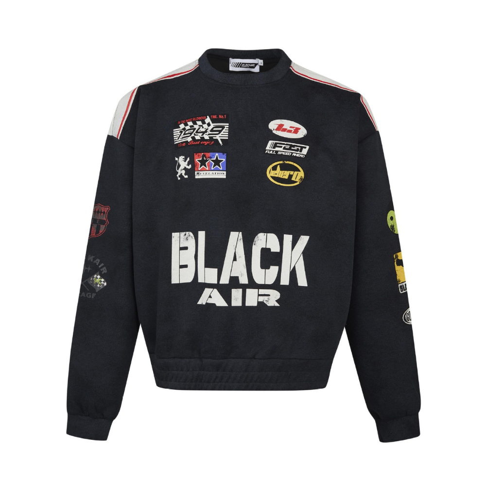 【MADE EXTREME】American Heavy Wash Racing Sweatshirt