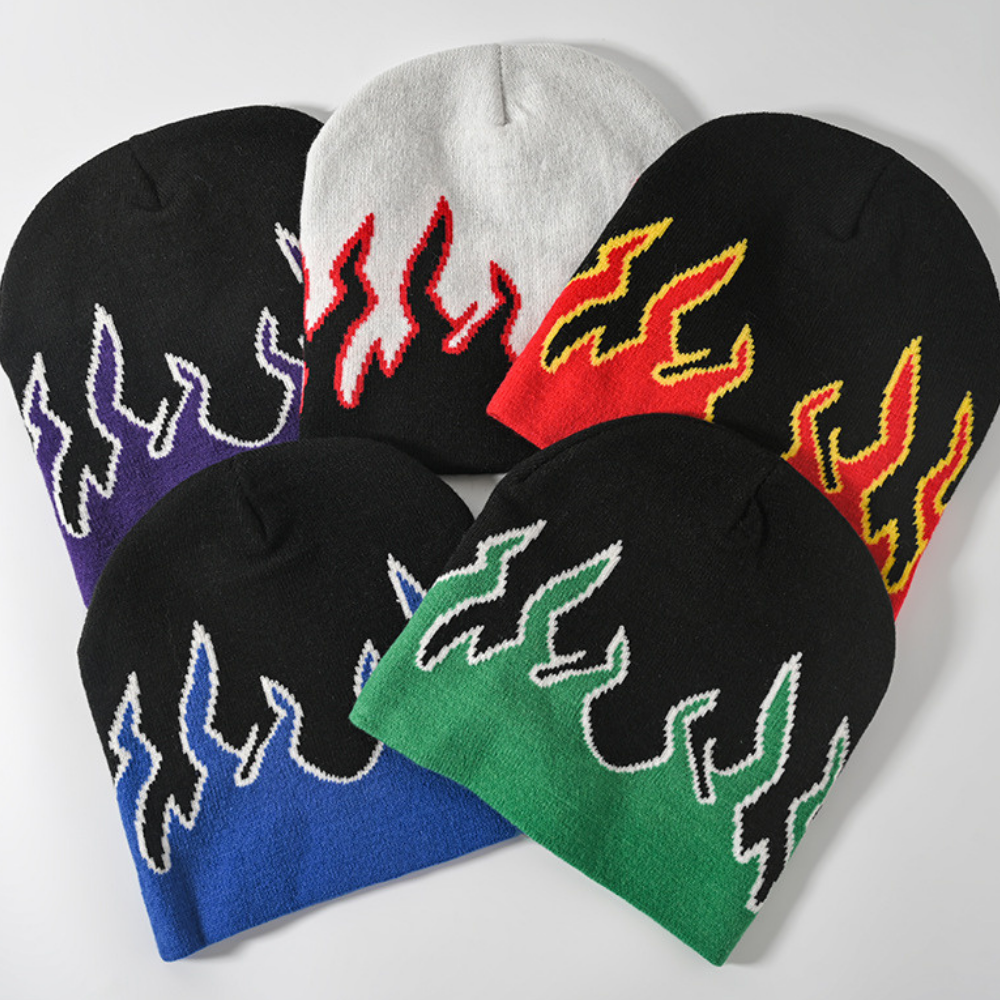 Street Flame Pullover Cycling Hat
