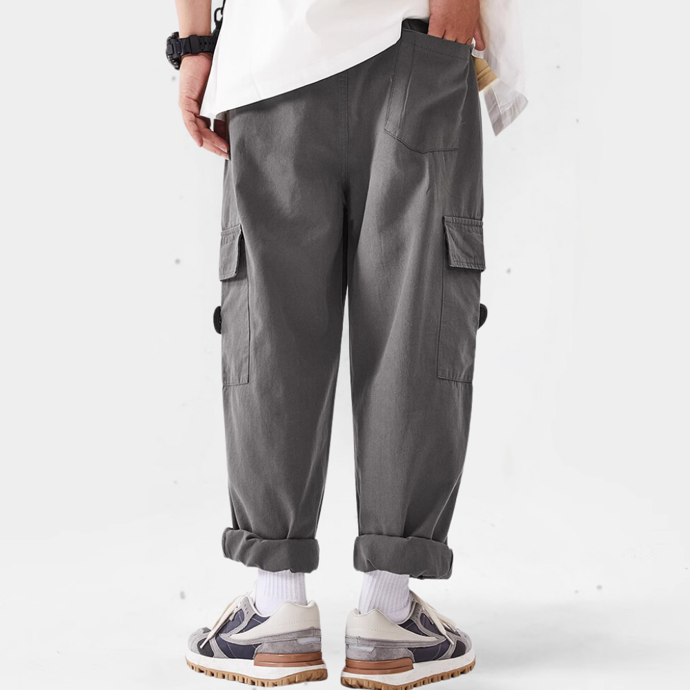 Classic All-Match Straight-Leg Cargo Pants