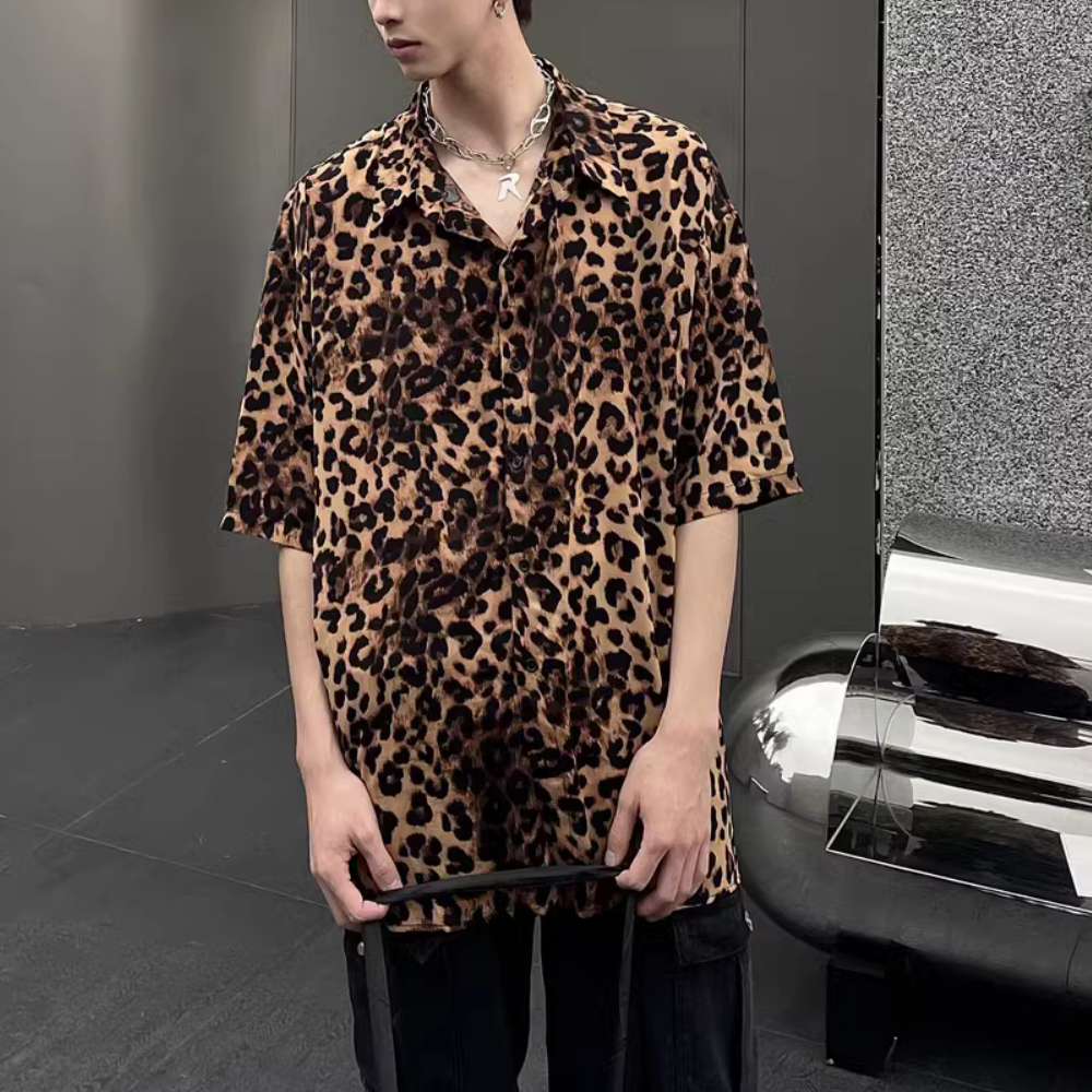 Urban Fashion Leopard Print Shirt