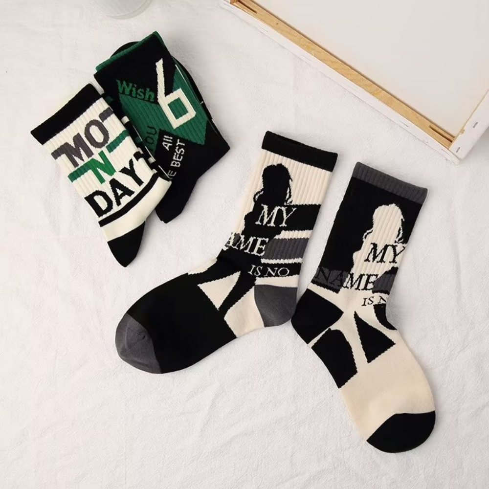 High Street Contrast Socks