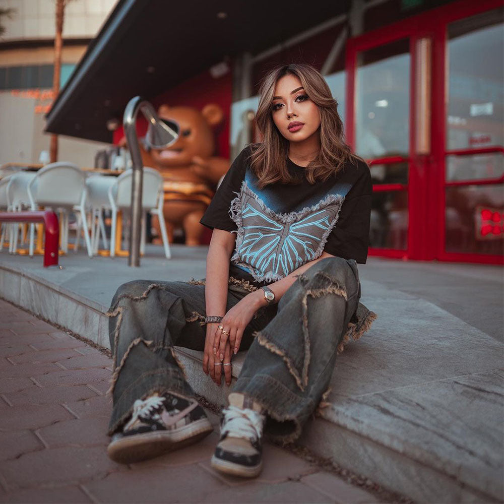 High Street Butterfly Patch T-Shirt