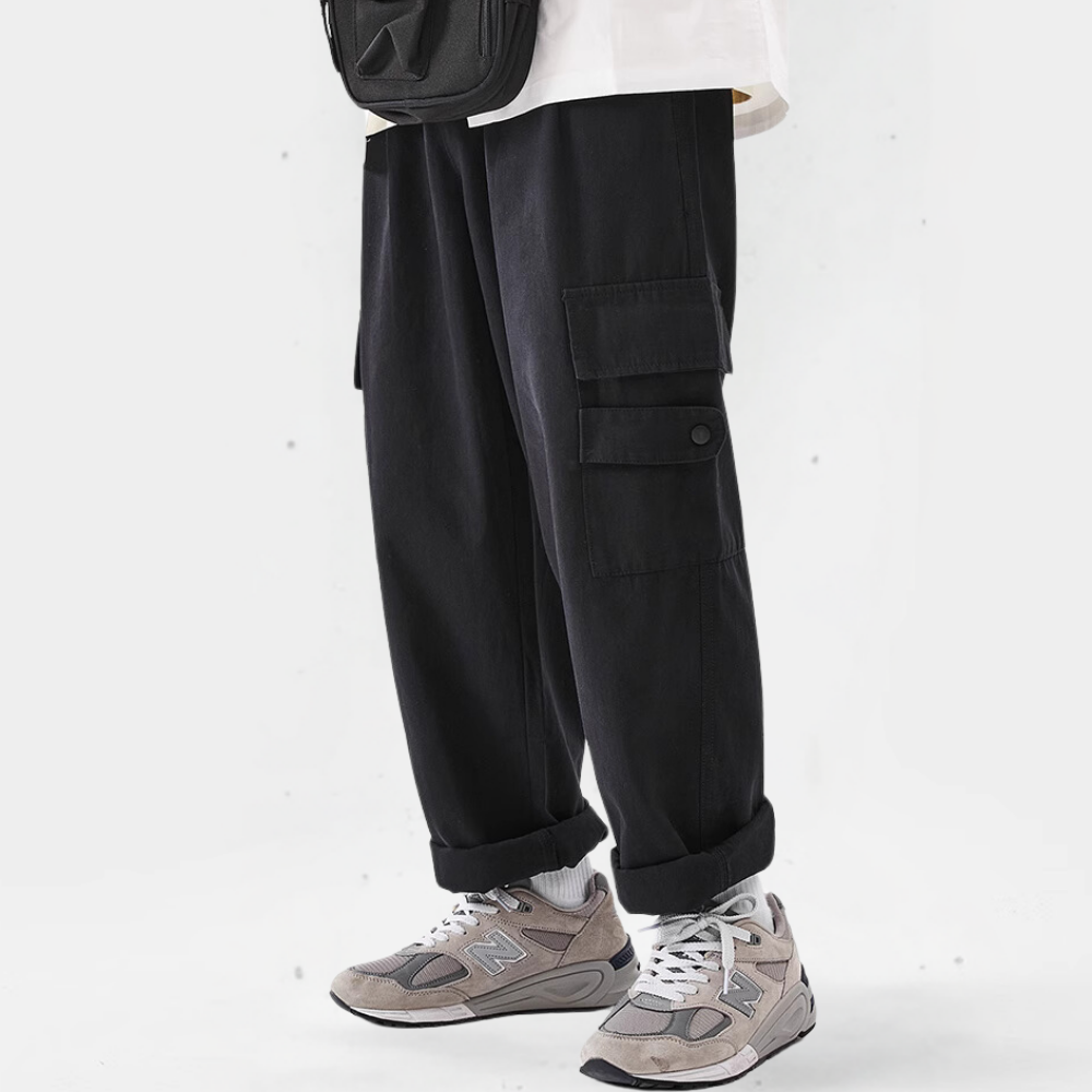 Classic All-Match Straight-Leg Cargo Pants