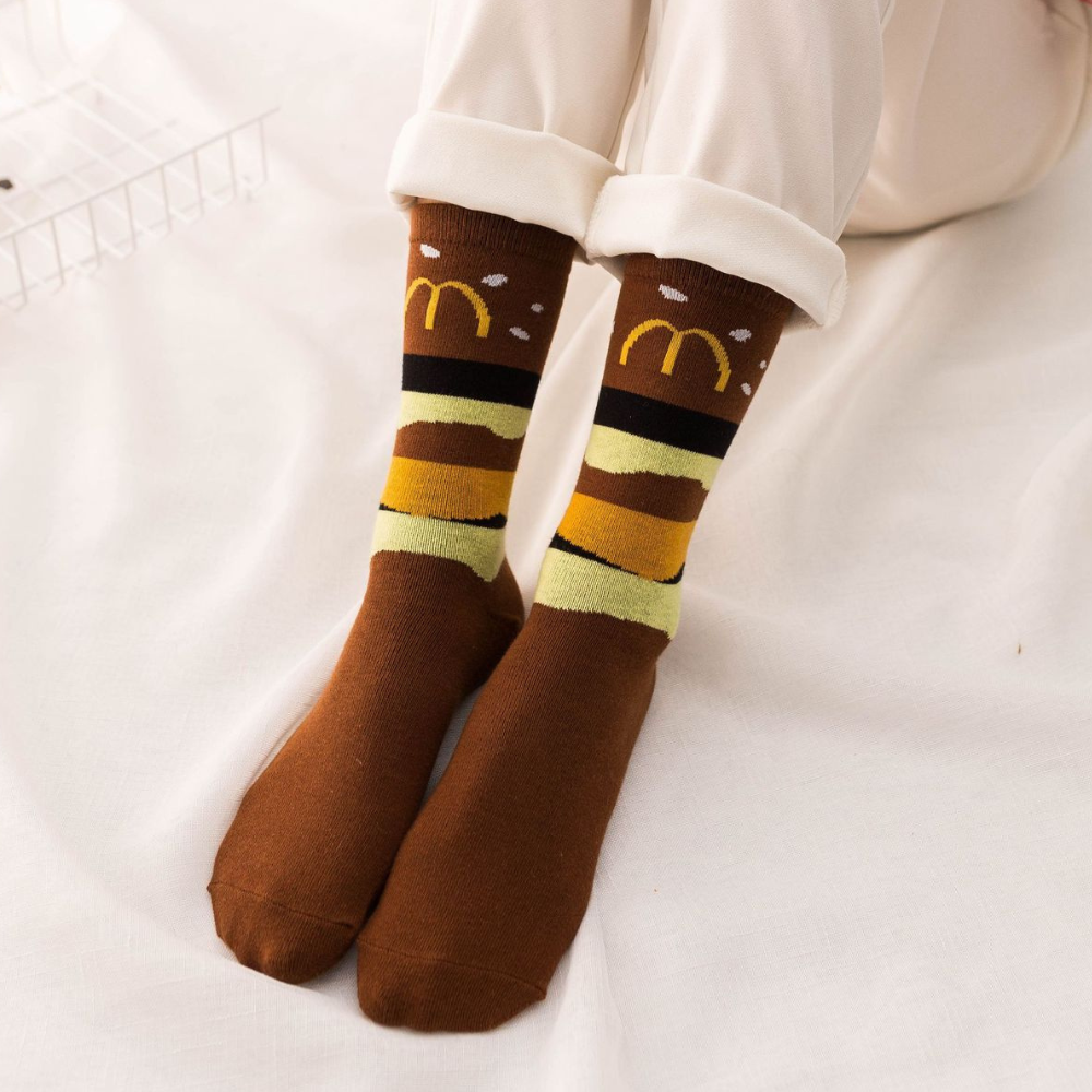 Hamburger French Fries Socks