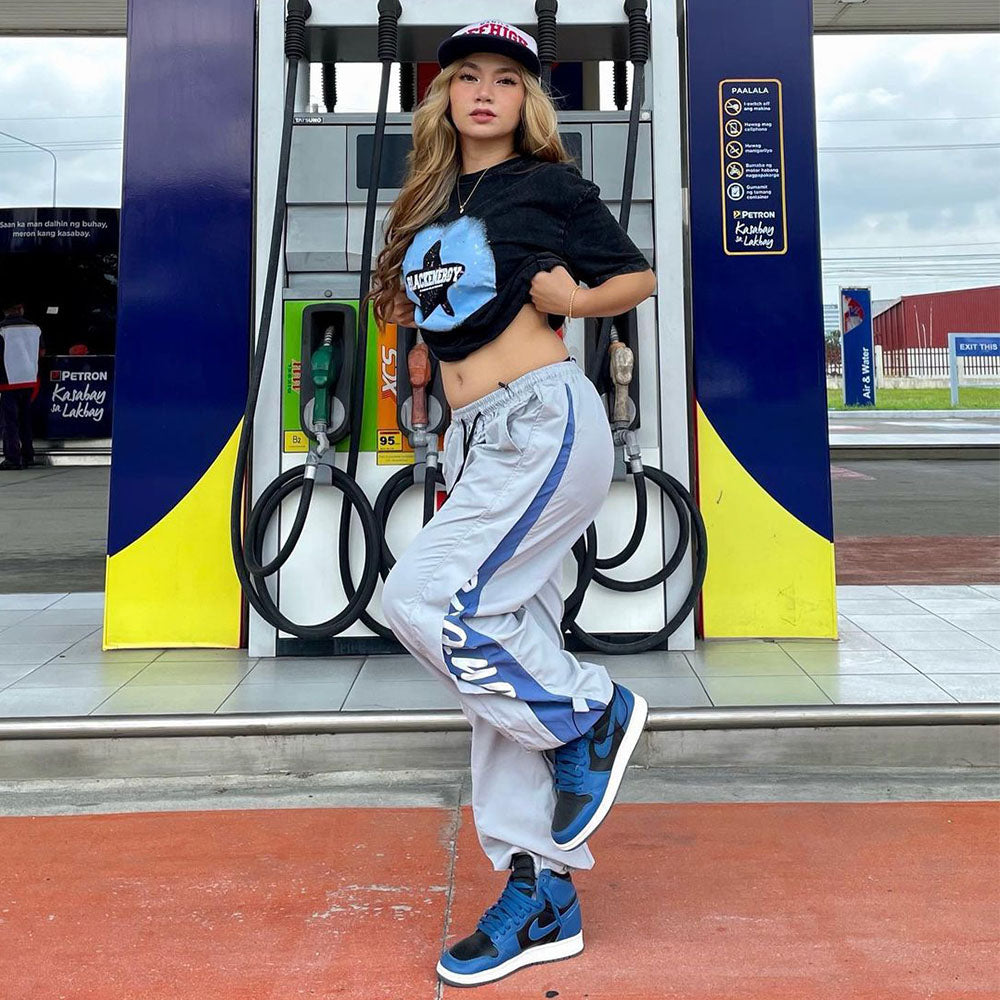 ⚡ Contrast Straight Casual Sweatpants