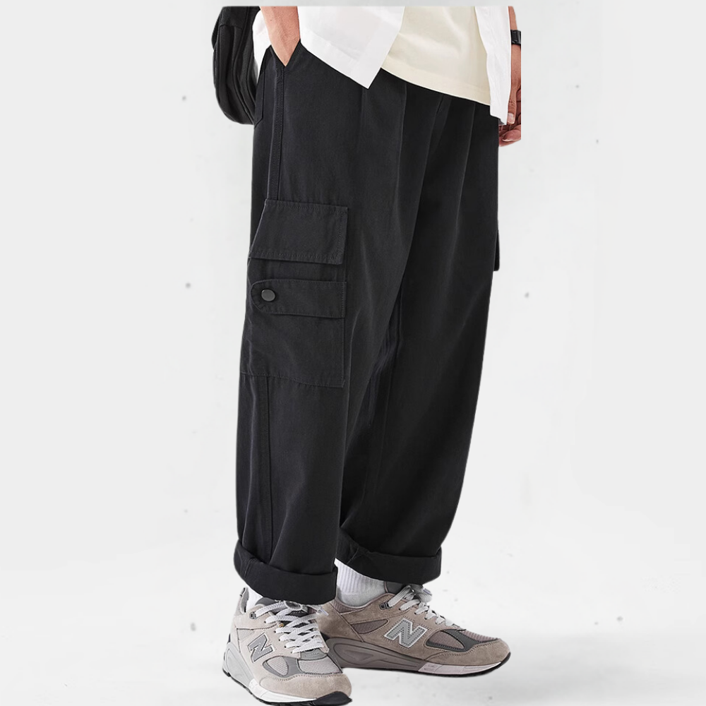 Classic All-Match Straight-Leg Cargo Pants
