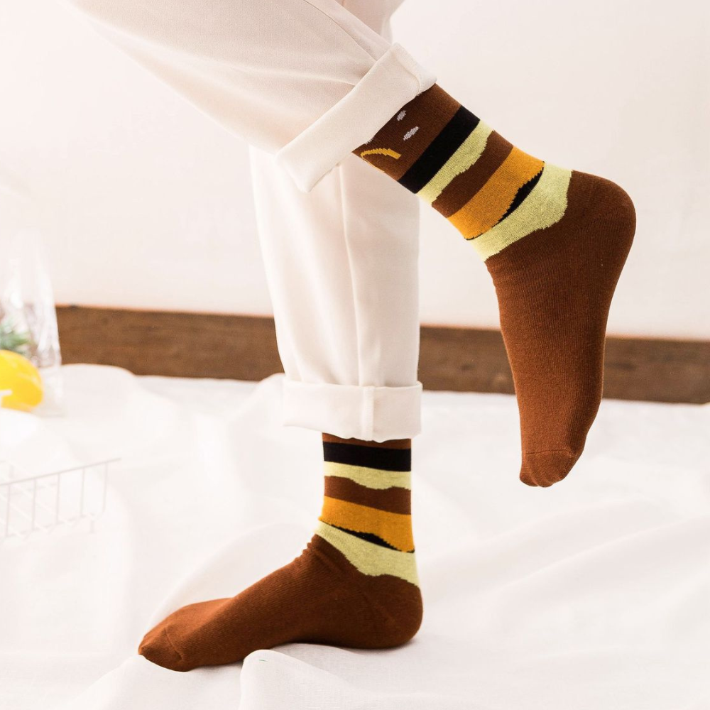 Hamburger French Fries Socks