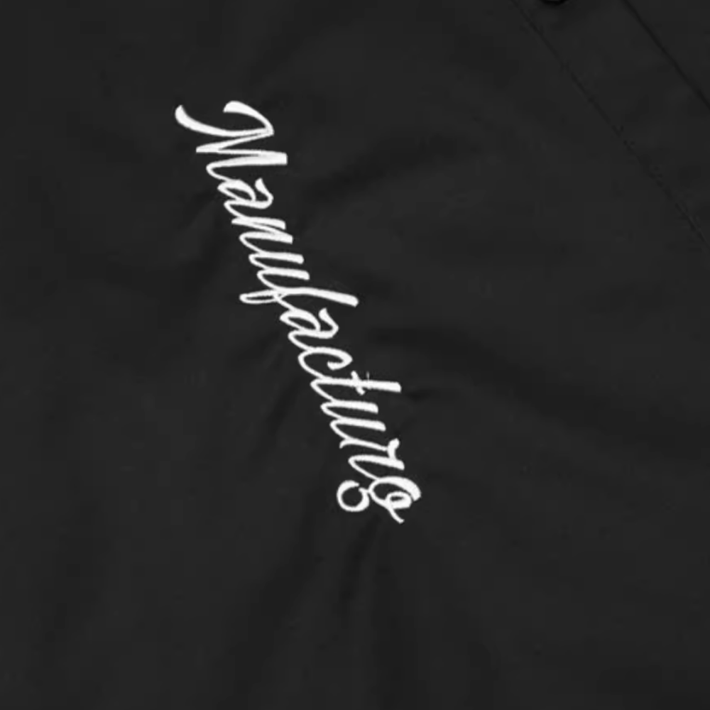 Street Black Alphabet PU Shirt