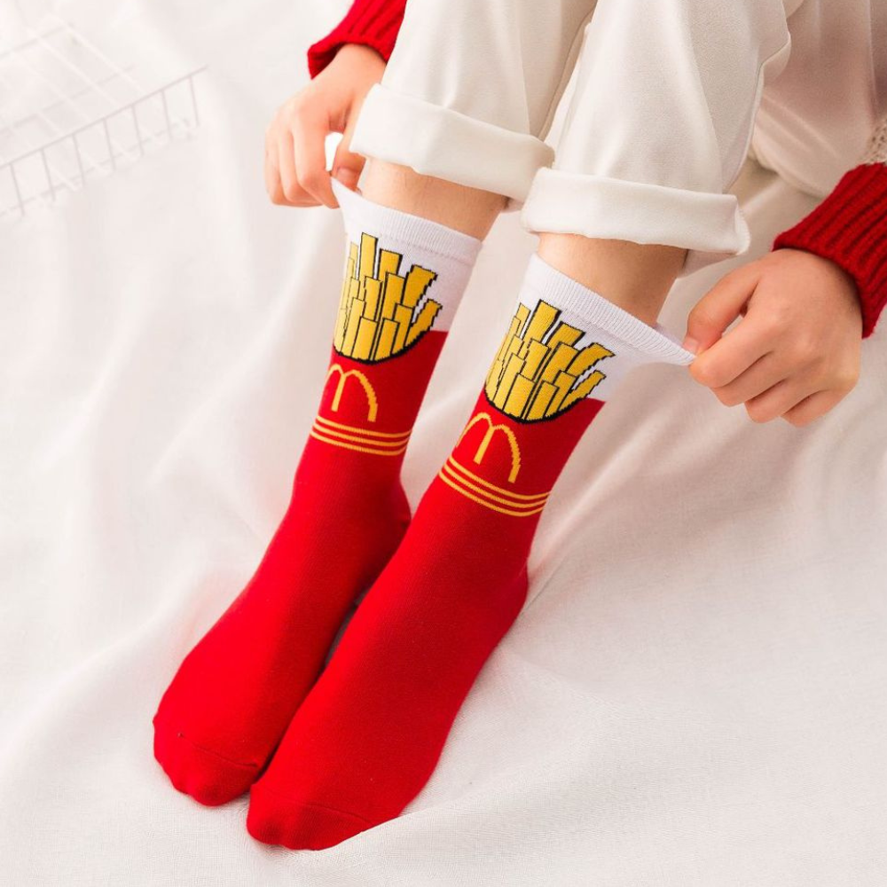 Hamburger French Fries Socks