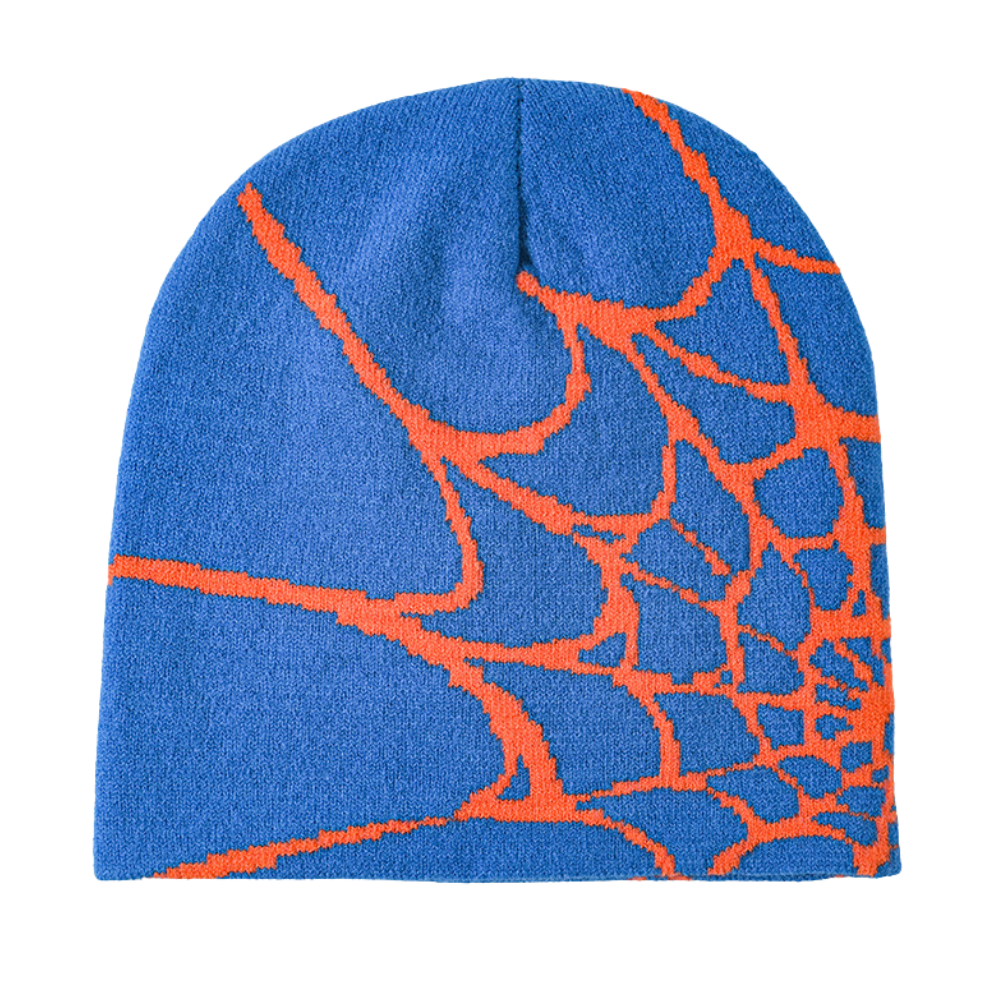 Y2K Spider Web Knit Hat