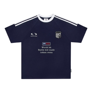 American Striped Embroidered Logo T-shirt