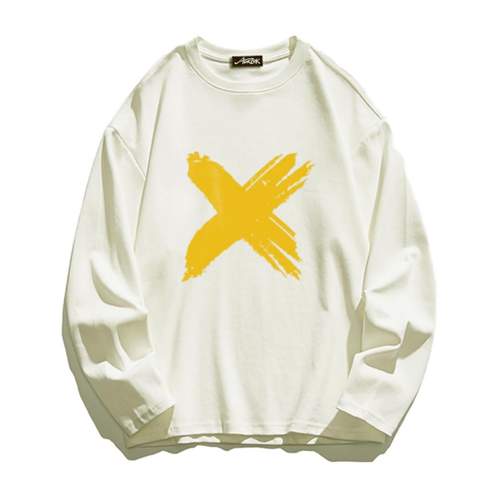 Simple Pattern Long Sleeve Shirt