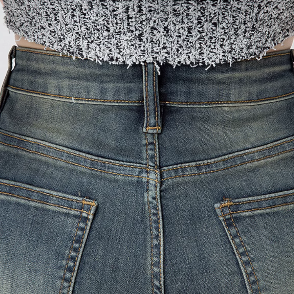 Women's American Vintage Hip Cover Denim Shorts