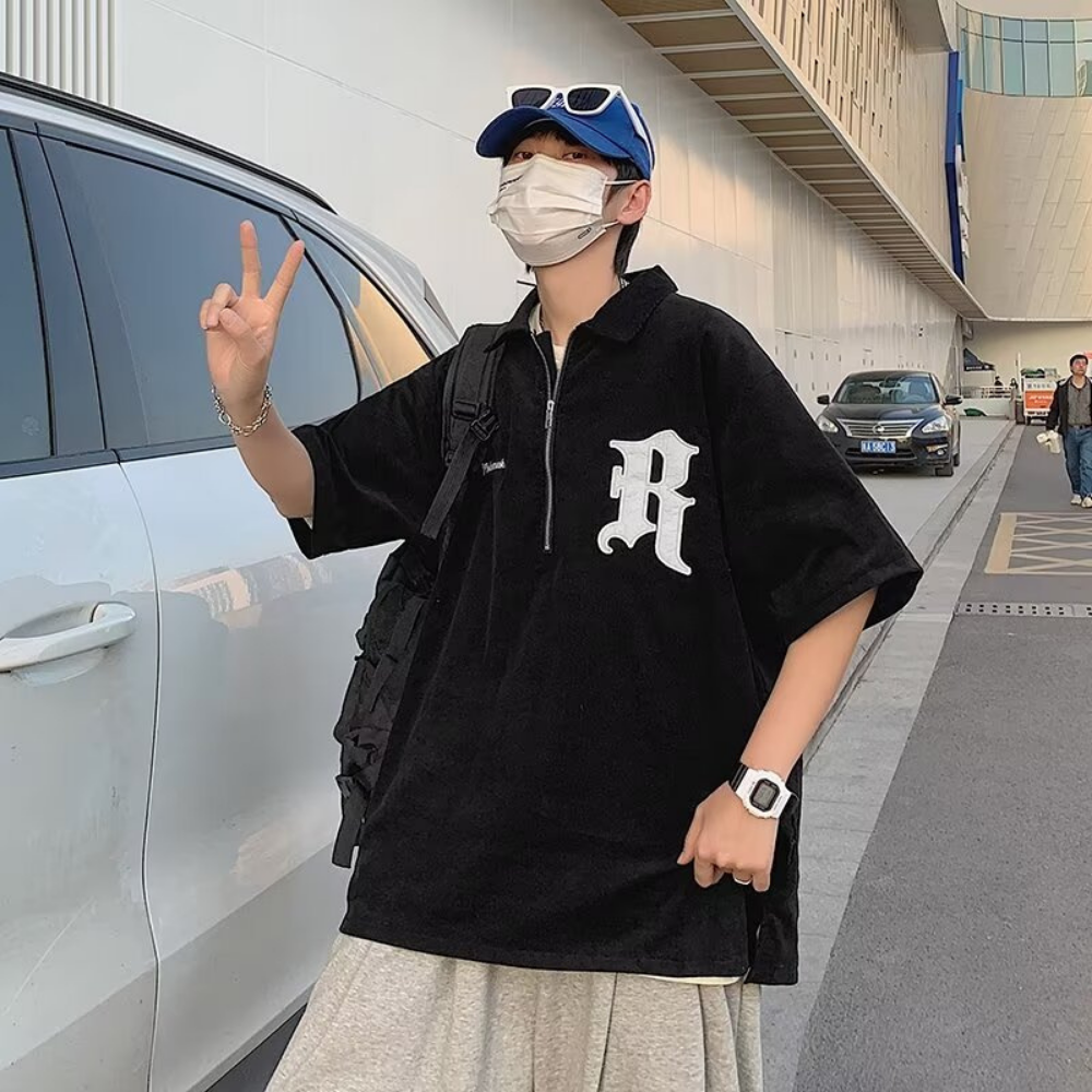 Japanese Embroidery Polo Shirt