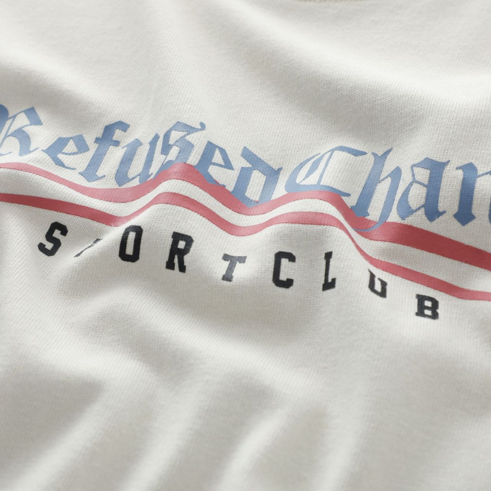 American Contrast Color Fake Two-Piece Sweatshirt