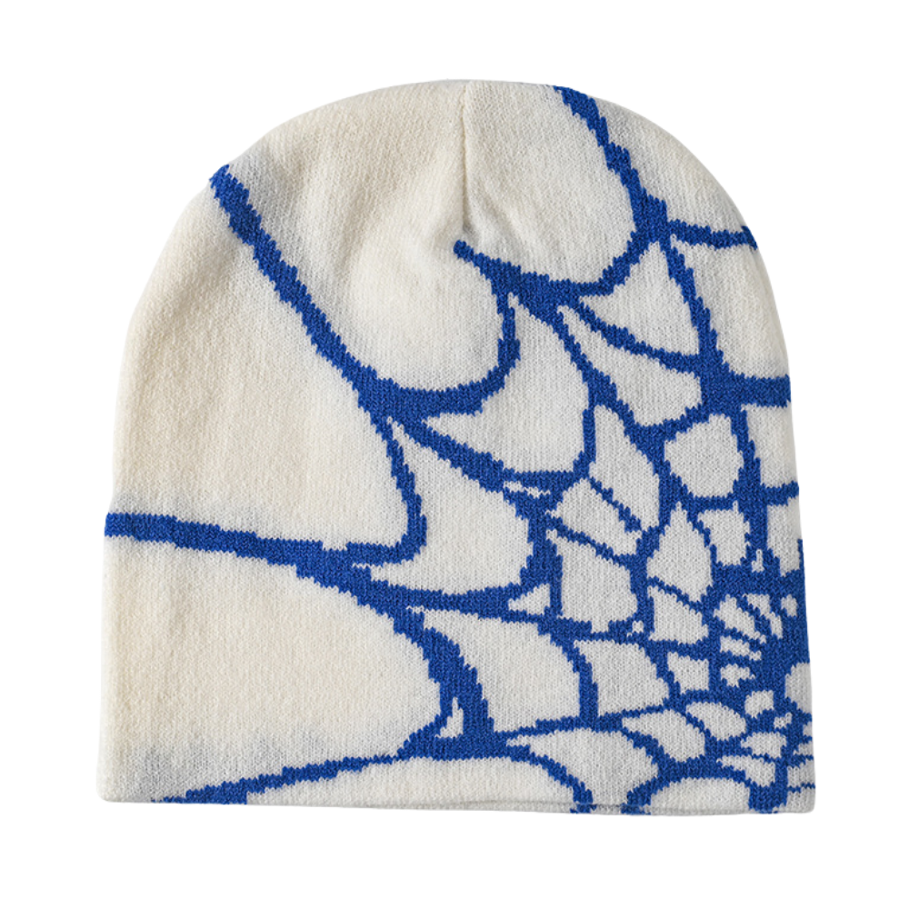 Y2K Spider Web Knit Hat