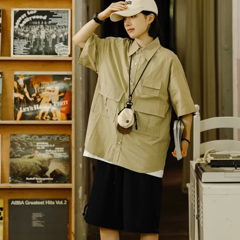 Functional Multi-Pocket Shirt