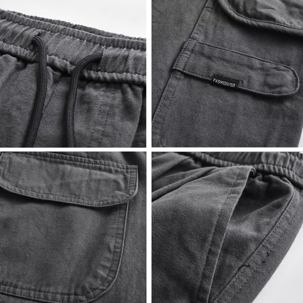 Classic All-Match Straight-Leg Cargo Pants