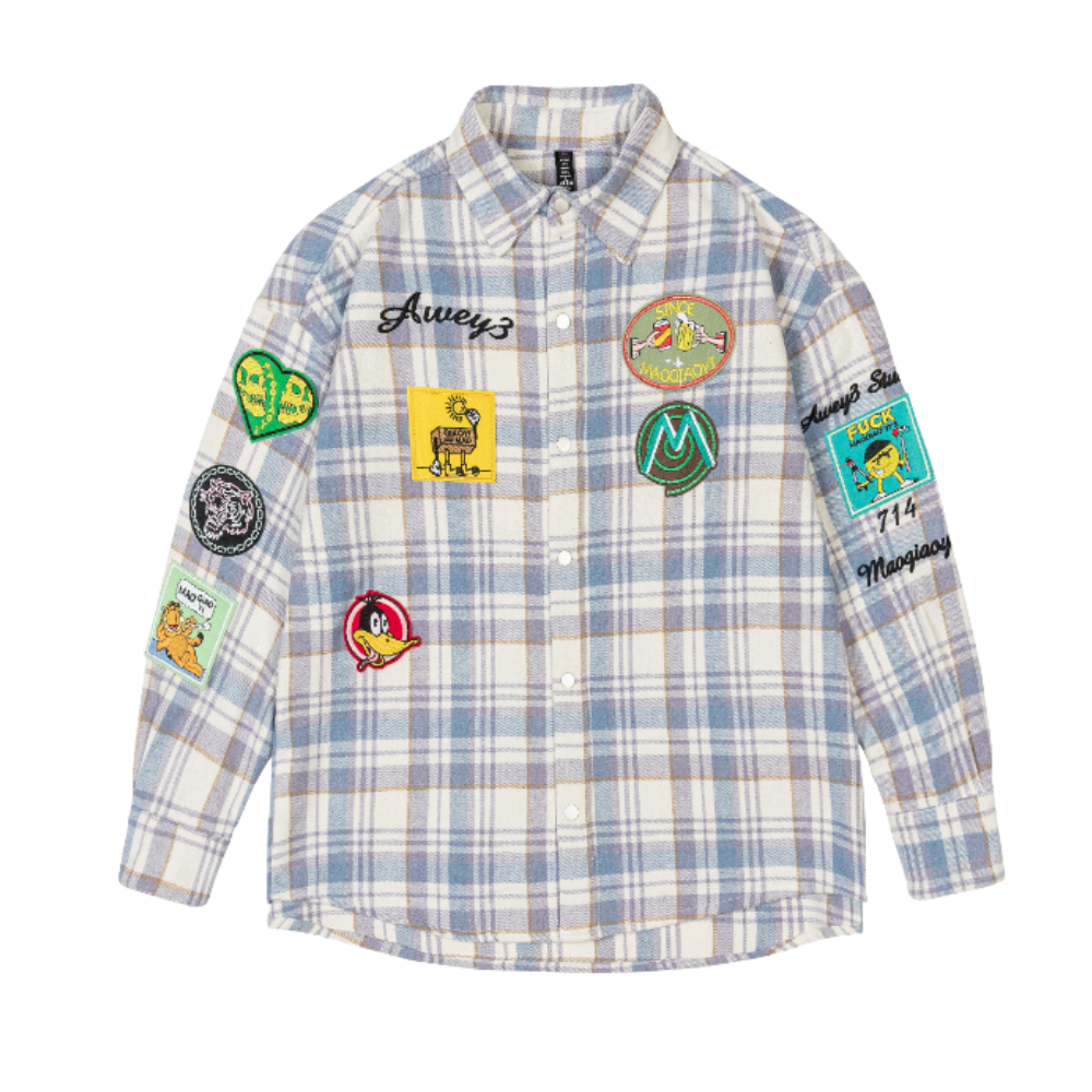 Cartoon Patch Embroidered Shirt